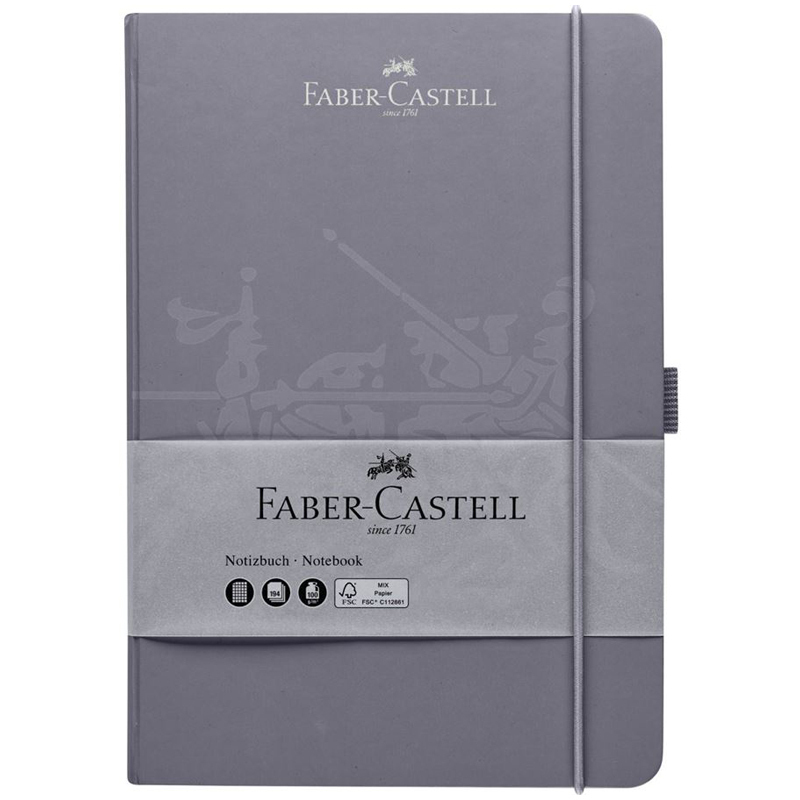 Бизнес-блокнот Faber-Castell 194 листа матовая ламинация тиснение ВД-лаком A5