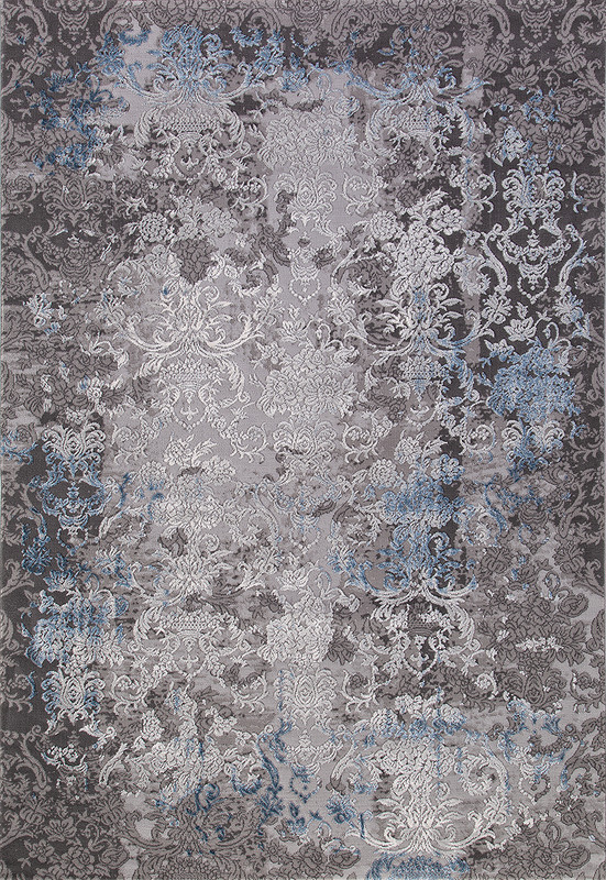 

Ковер турецкий AkTs 240x400 см голубой, 03852-AR