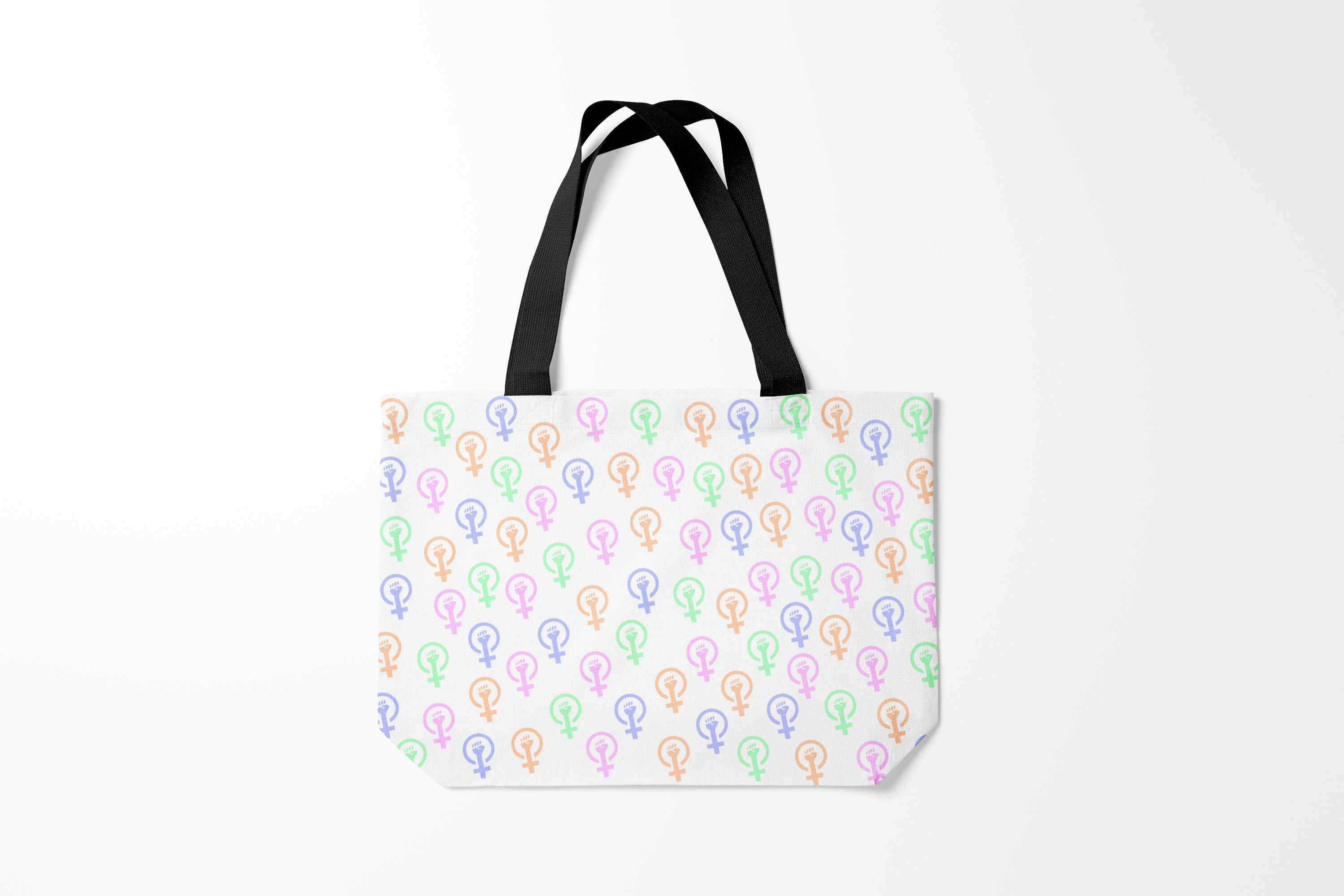 

Сумка шoппер унисекс Burnettie Феминитивы Strong female hand, белый, Феминитивы Strong female hand