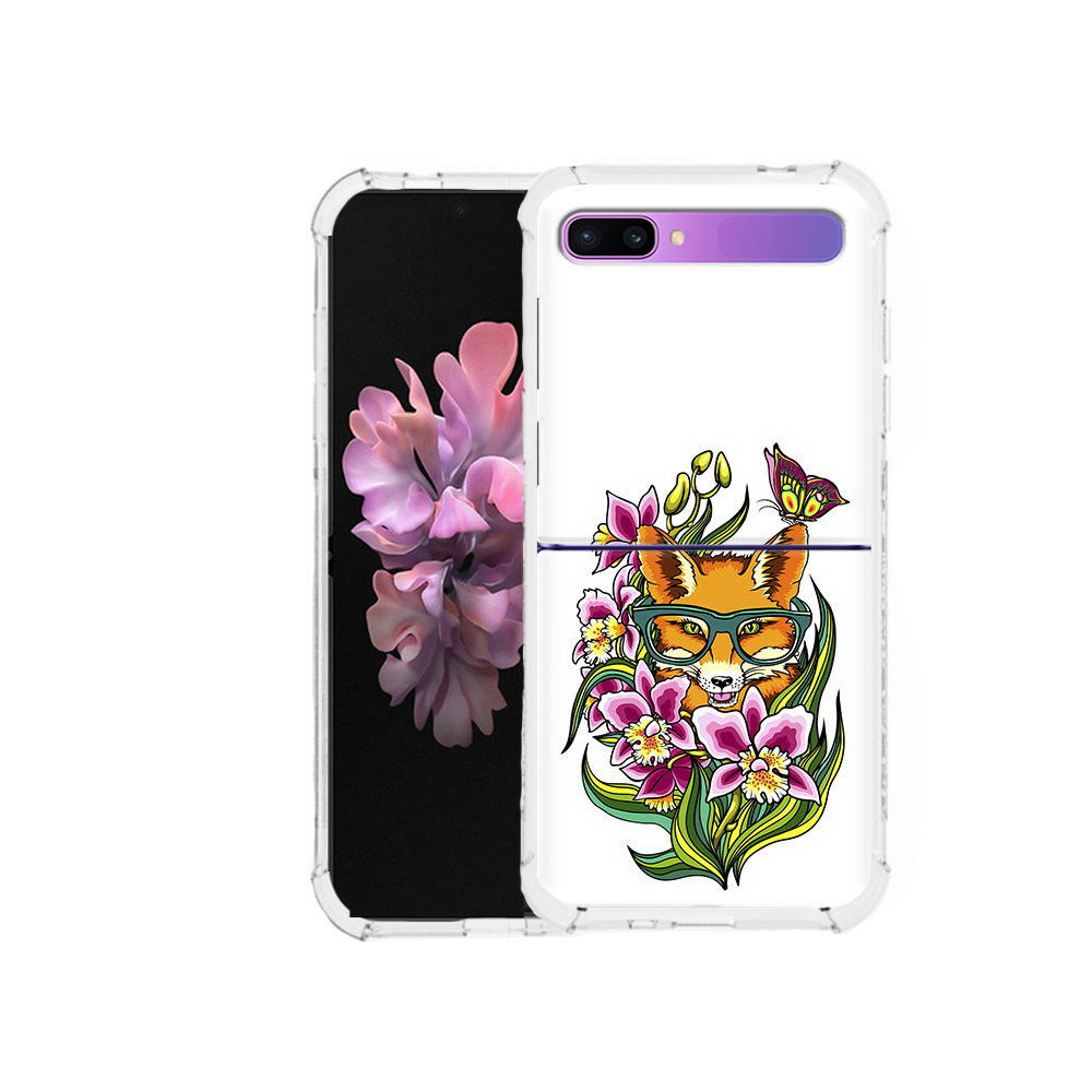 

Чехол MyPads Tocco для Samsung Galaxy Z Flip Лиса в цветах (PT226935.587.108), Прозрачный, Tocco