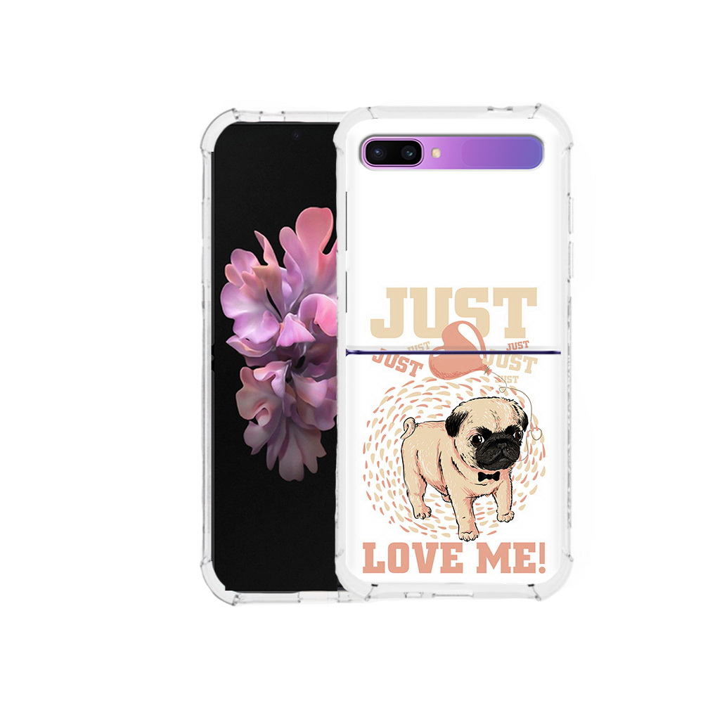 

Чехол MyPads Tocco для Samsung Galaxy Z Flip Люби меня (PT226935.587.109), Прозрачный, Tocco