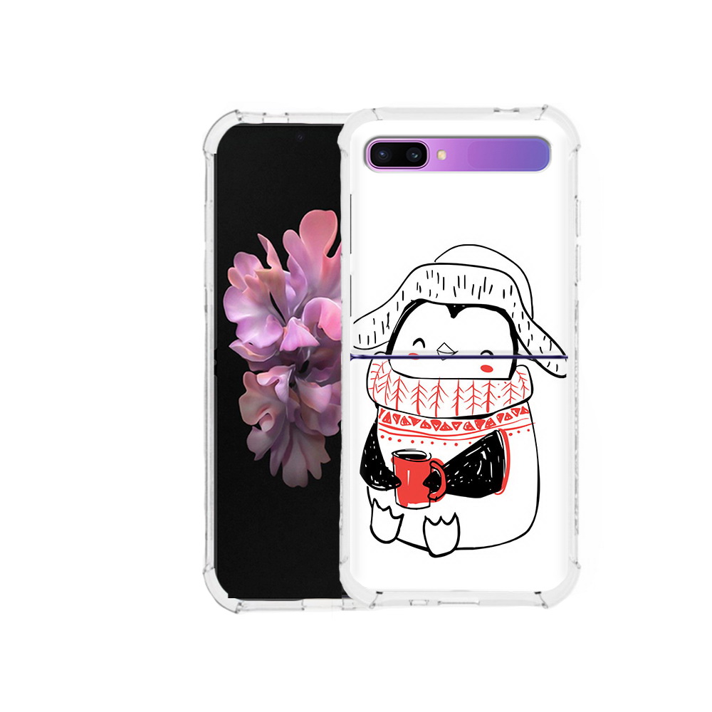 

Чехол MyPads Tocco для Samsung Galaxy Z Flip Милый пингвин (PT226935.587.115), Прозрачный, Tocco