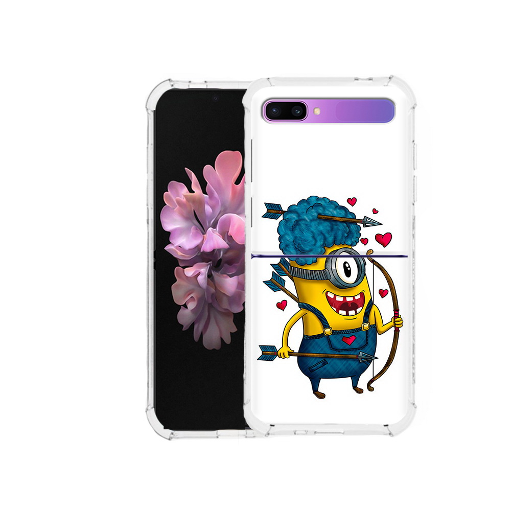 

Чехол MyPads Tocco для Samsung Galaxy Z Flip Миньон купидон (PT226935.587.117), Прозрачный, Tocco