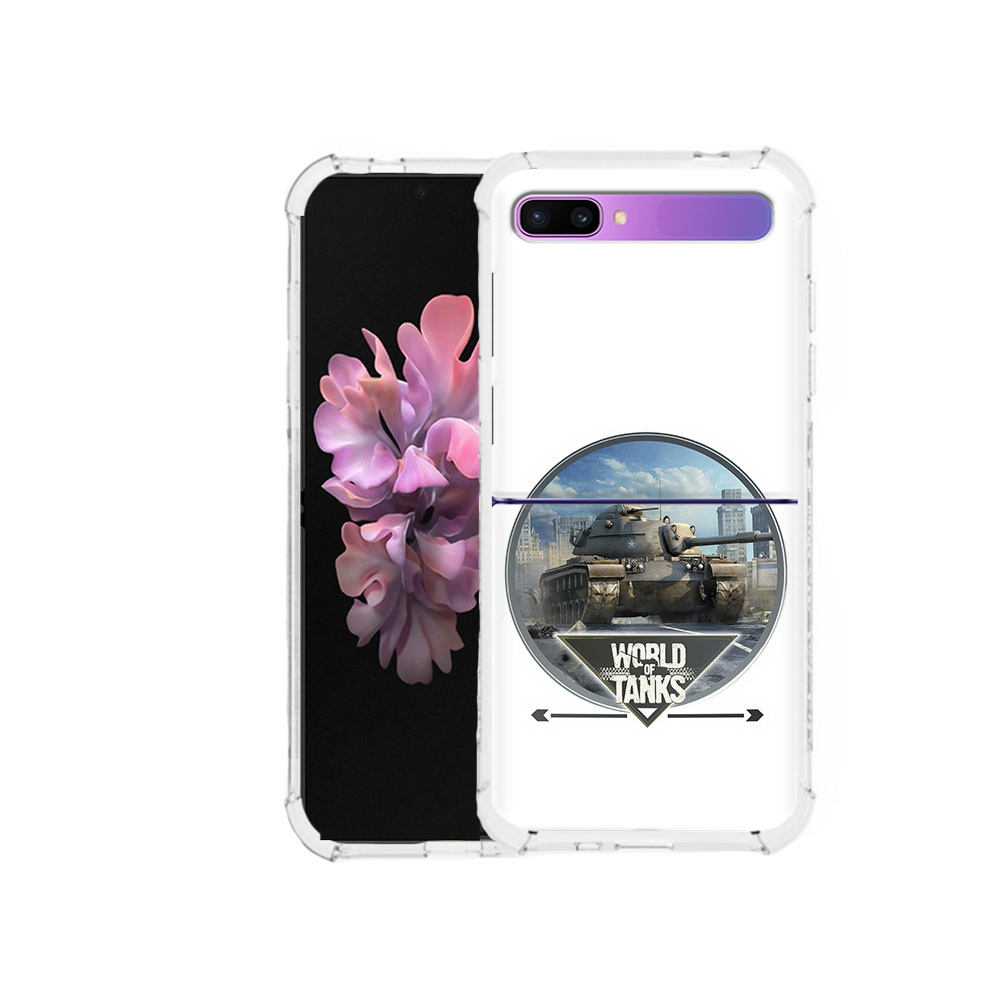 

Чехол MyPads Tocco для Samsung Galaxy Z Flip Мир танков (PT226935.587.119), Прозрачный, Tocco