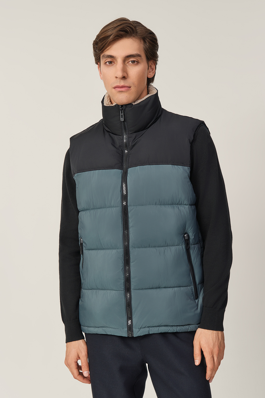 

Утепленный жилет мужской Baon B6723502 хаки XXL, B6723502