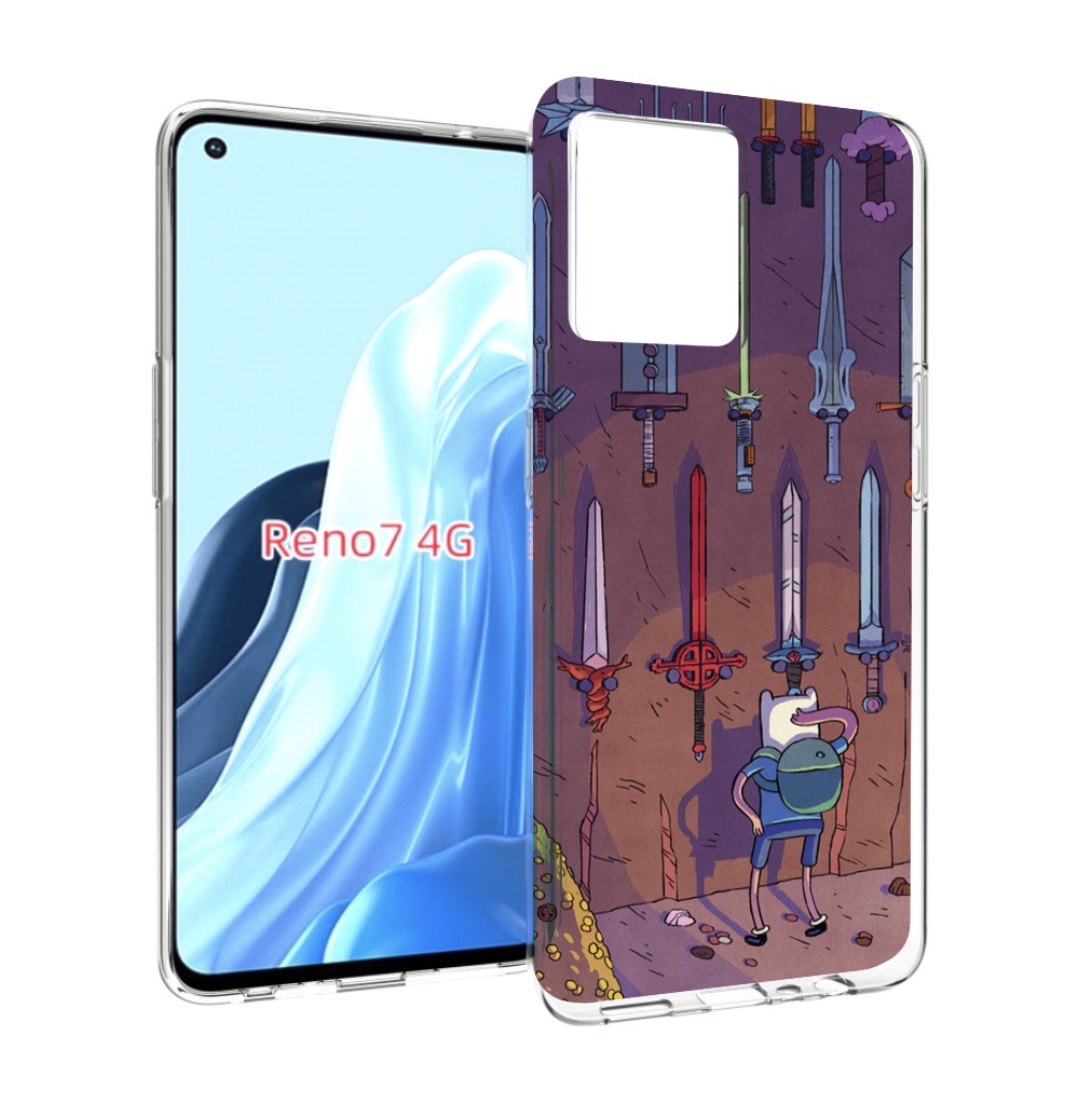 

Чехол MyPads фин ищет меч для OPPO RENO 7 4G, Прозрачный, Tocco