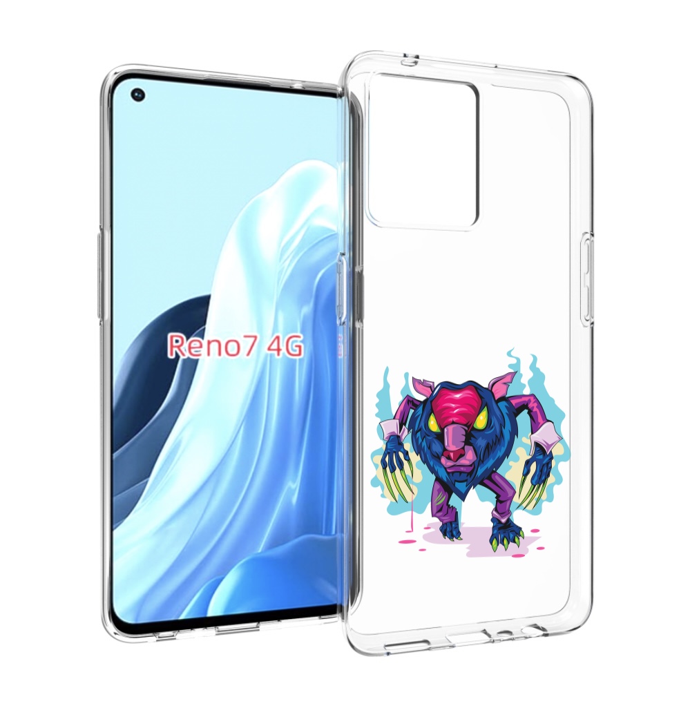 

Чехол MyPads фиолетовая-россомаха для OPPO RENO 7 4G, Прозрачный, Tocco