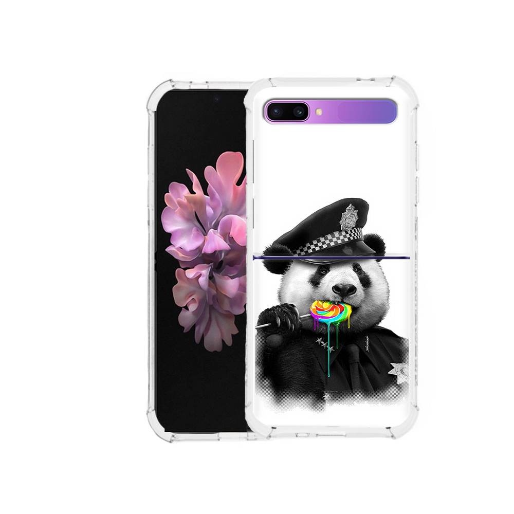 

Чехол MyPads Tocco для Samsung Galaxy Z Flip Панда полиция (PT226935.587.130), Прозрачный, Tocco