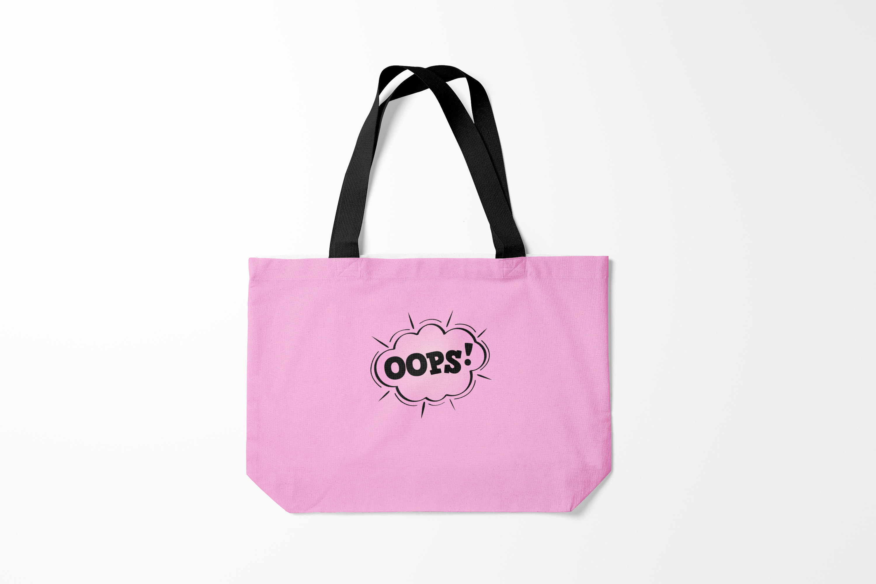 

Сумка шoппер унисекс Burnettie Разные OOPS, розовый, Разные OOPS