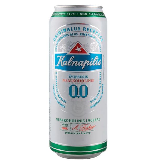

Пиво безалкогольное Kalnapilis Nealkoholinis светлое фильтрованное 0,5 л