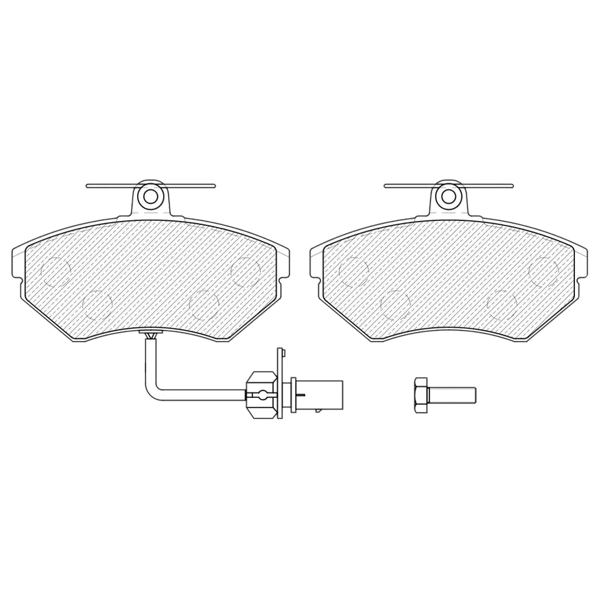 

Тормозные колодки JEENICE передние дисковые ws306302