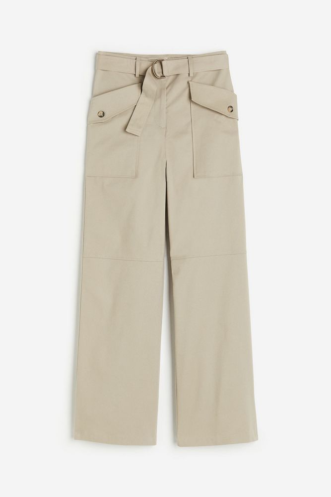 

Брюки женские H&M 1235433 бежевые 36 EU, Бежевый, 1235433