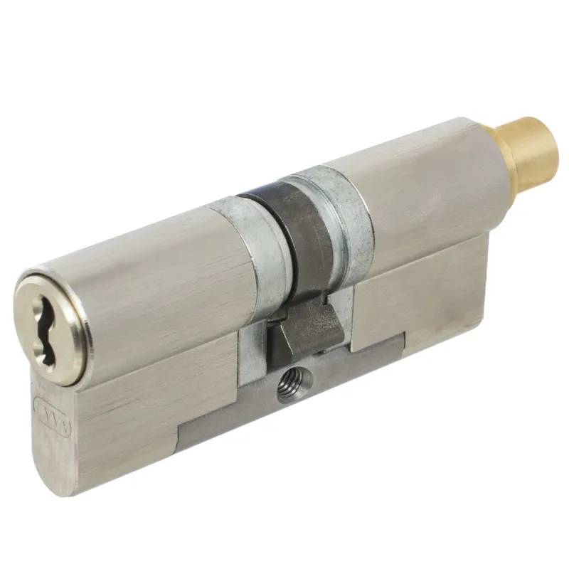 

Цилиндр EVVA 4KS кл/верт 102мм (56+46В) мат.никель, Серебристый, 4KS