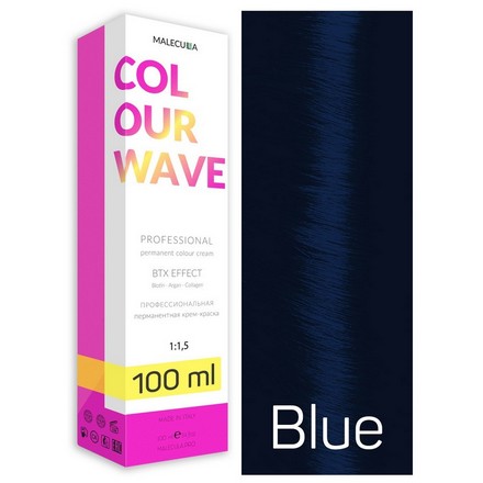 фото Крем-краска для волос malecula colour wave синяя