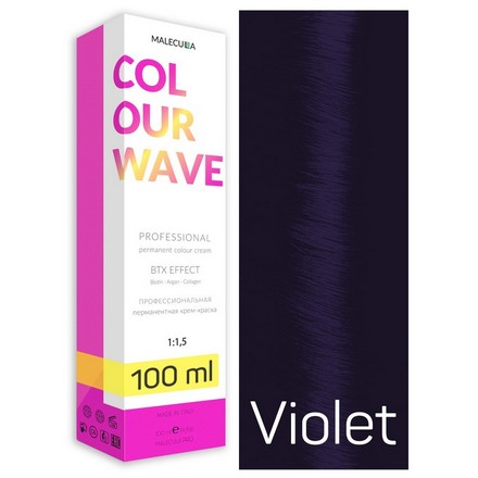 фото Крем-краска для волос malecula colour wave фиолетовая