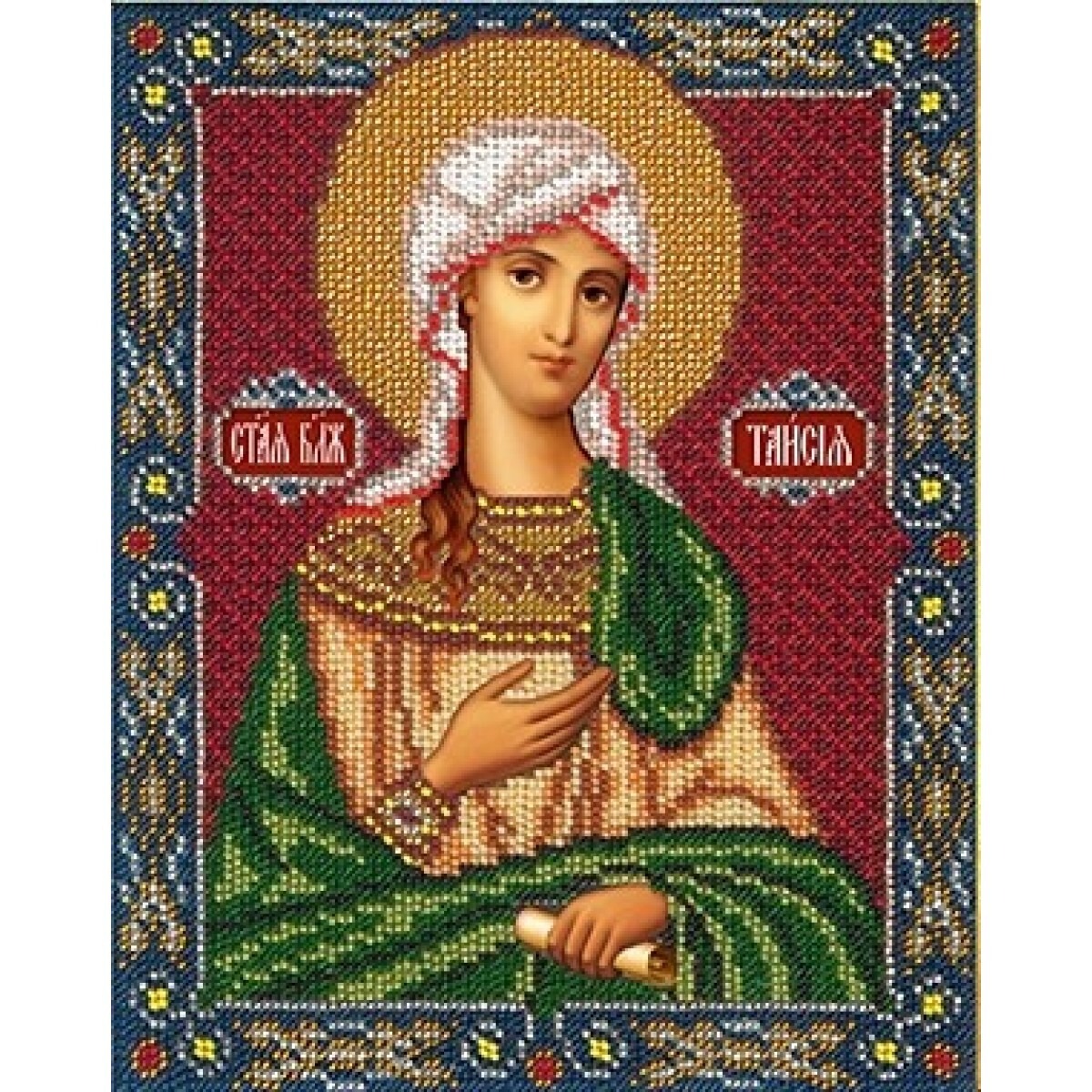 

Вышивка бисером Русская Искусница Святая Таисия, 18х22,5 см, Святая Таисия