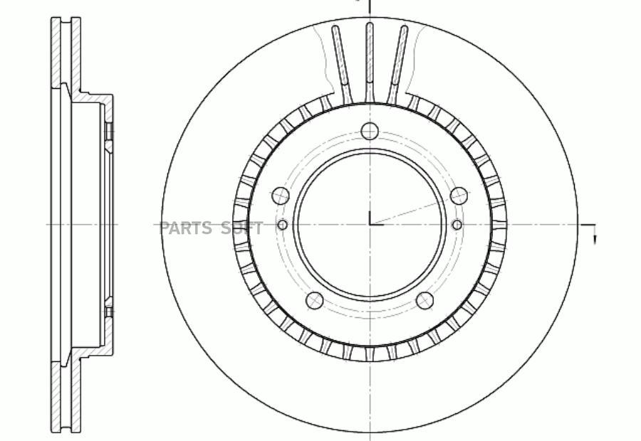 

Тормозной диск GBRAKE вентилируемый GR02806