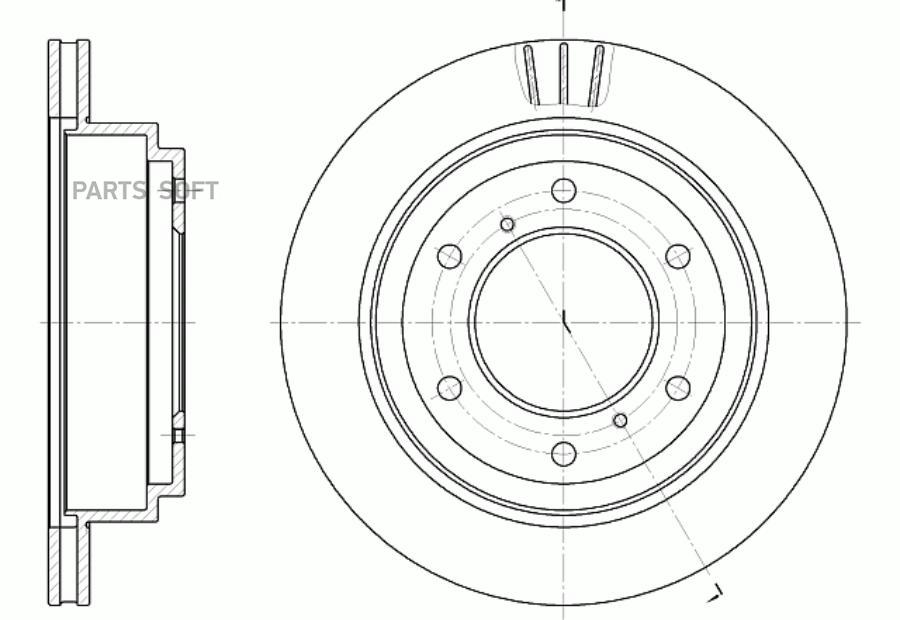 

Тормозной диск GBRAKE вентилируемый GR02852