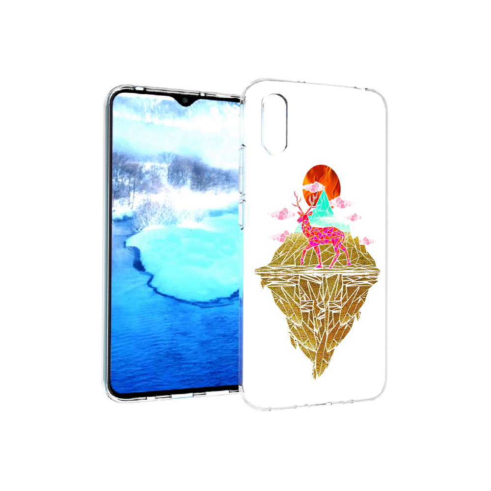 

Чехол MyPads Tocco для Xiaomi Redmi 9A розовый олень абстракция (PT151022.270.586), Прозрачный, Tocco