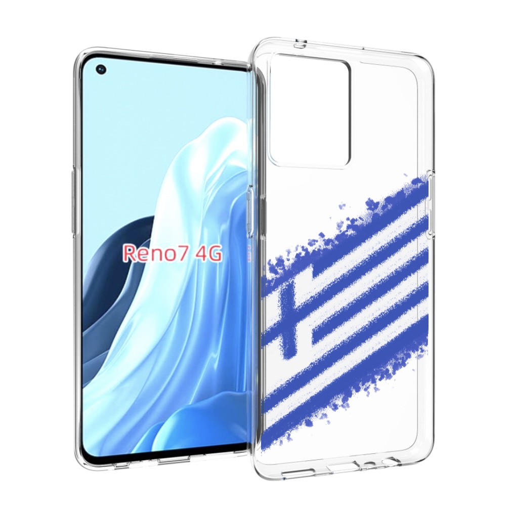 

Чехол MyPads флаг Греции для OPPO RENO 7 4G, Прозрачный, Tocco