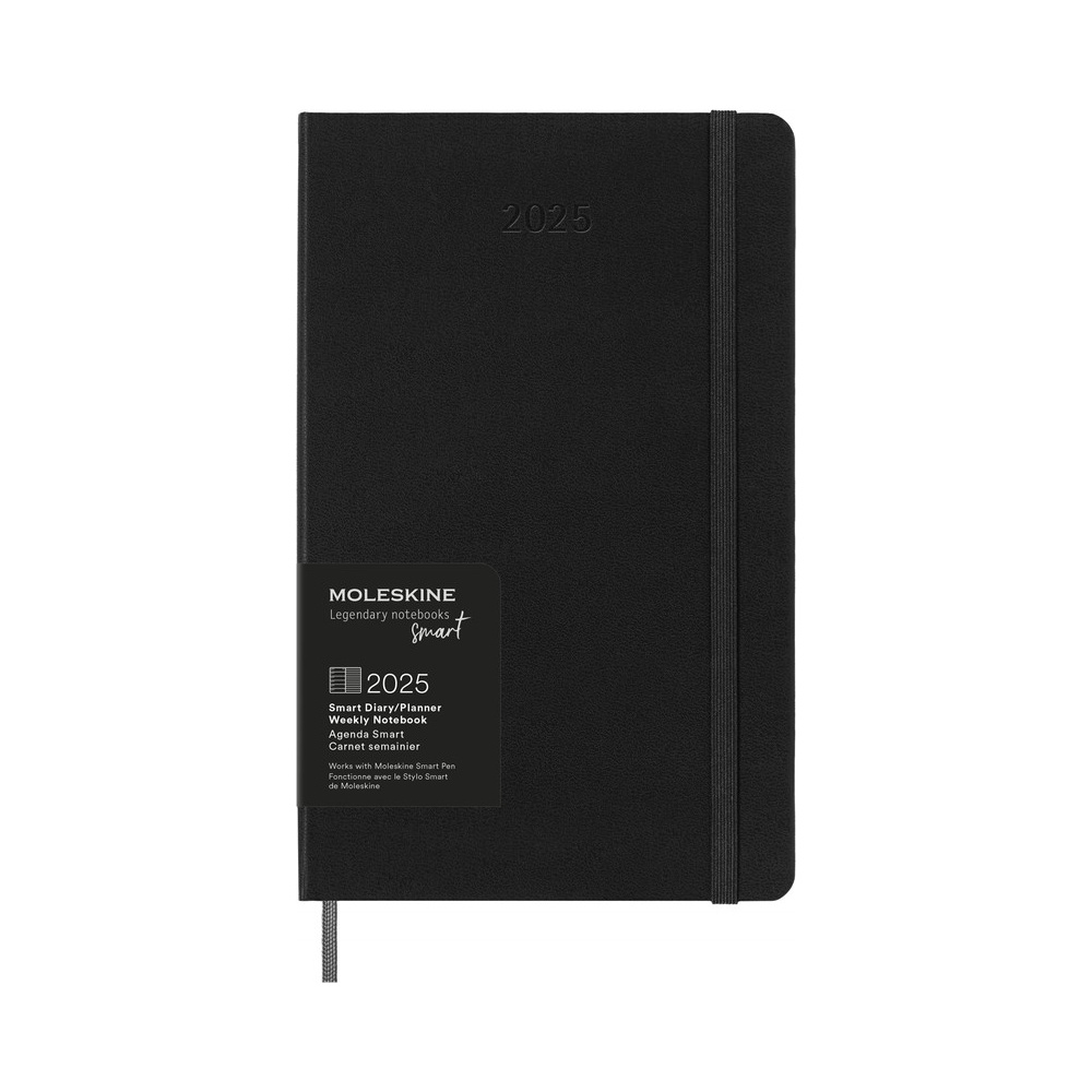 Moleskine SMDHB12WN3 Еженедельник moleskine smart, large 130х210 мм, 176 стр., черный