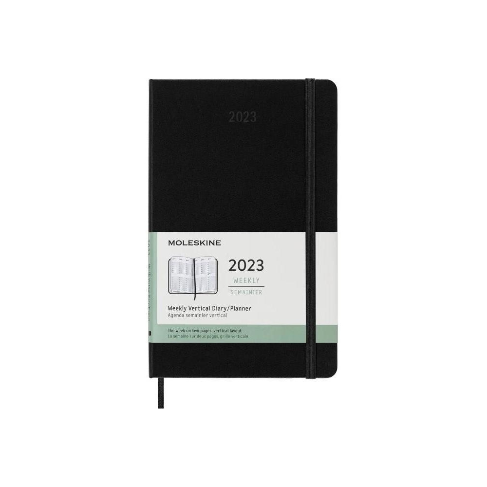 DHB12WV3 Еженедельник moleskine classic wkly vertical, 130х210 мм, 144 стр., черный