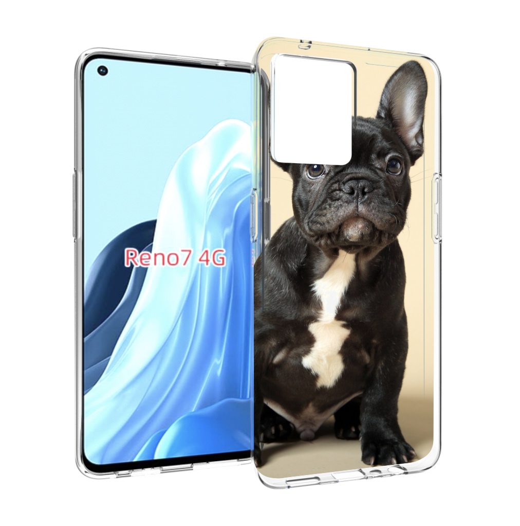 

Чехол MyPads французскии бульдог для OPPO RENO 7 4G, Прозрачный, Tocco