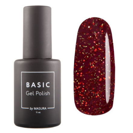 

Гель-лак Masura Basic №152S Искрящийся глинтвейн