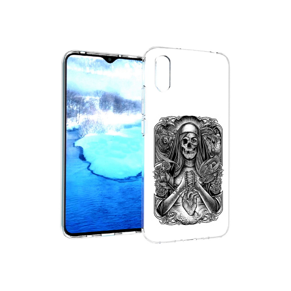 

Чехол MyPads Tocco для Xiaomi Redmi 9A скелет с сердцем (PT151022.270.603), Прозрачный, Tocco