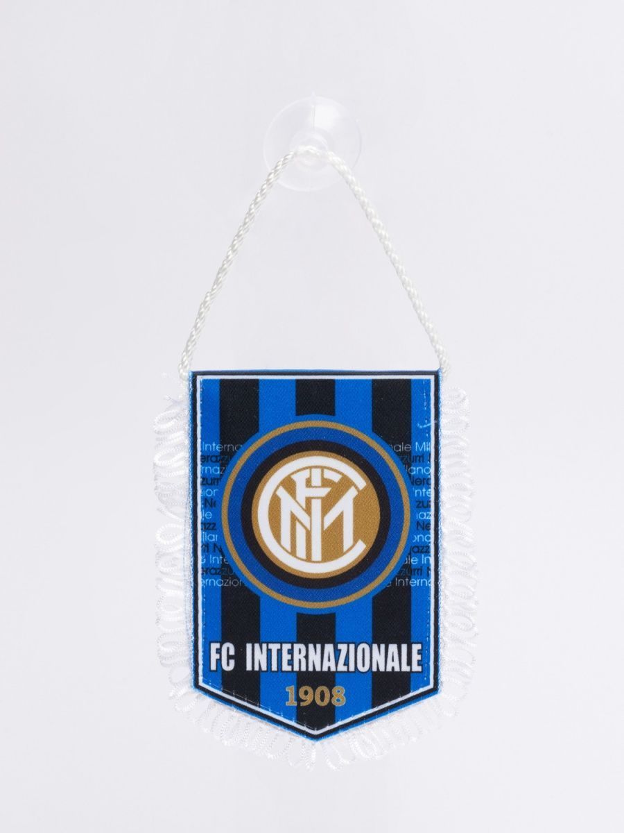 

Вымпел малый в авто на присоске 8х12 см Интер Милан Inter Milan, Малый на присоске Интер Милан