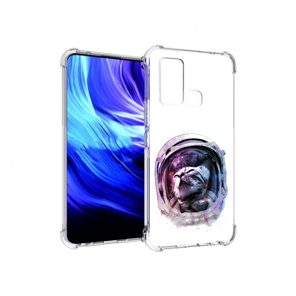 

Чехол MyPads Tocco для Vivo Z6 кот в шлеме (PT226976.399.396), Прозрачный, Tocco