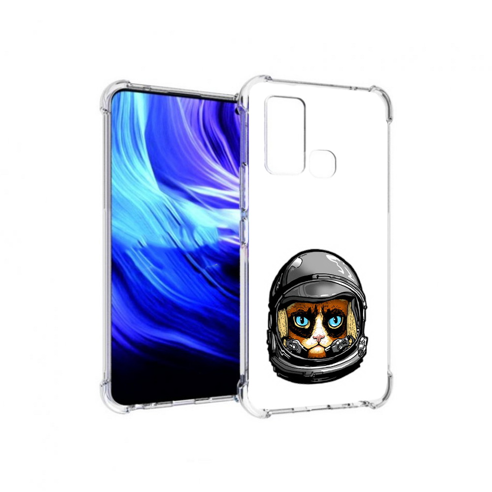 

Чехол MyPads Tocco для Vivo Z6 кот космонавт (PT226976.399.400), Прозрачный, Tocco