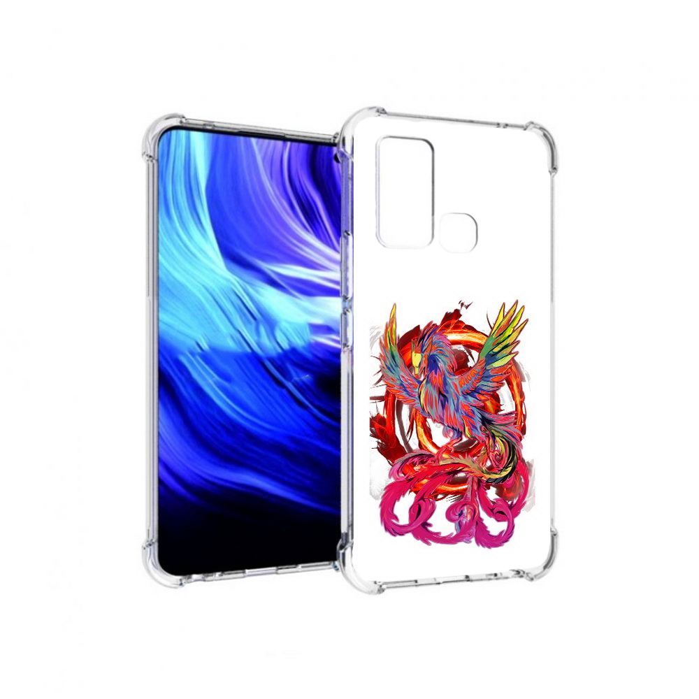

Чехол MyPads Tocco для Vivo Z6 красочный феникс (PT226976.399.414), Прозрачный, Tocco