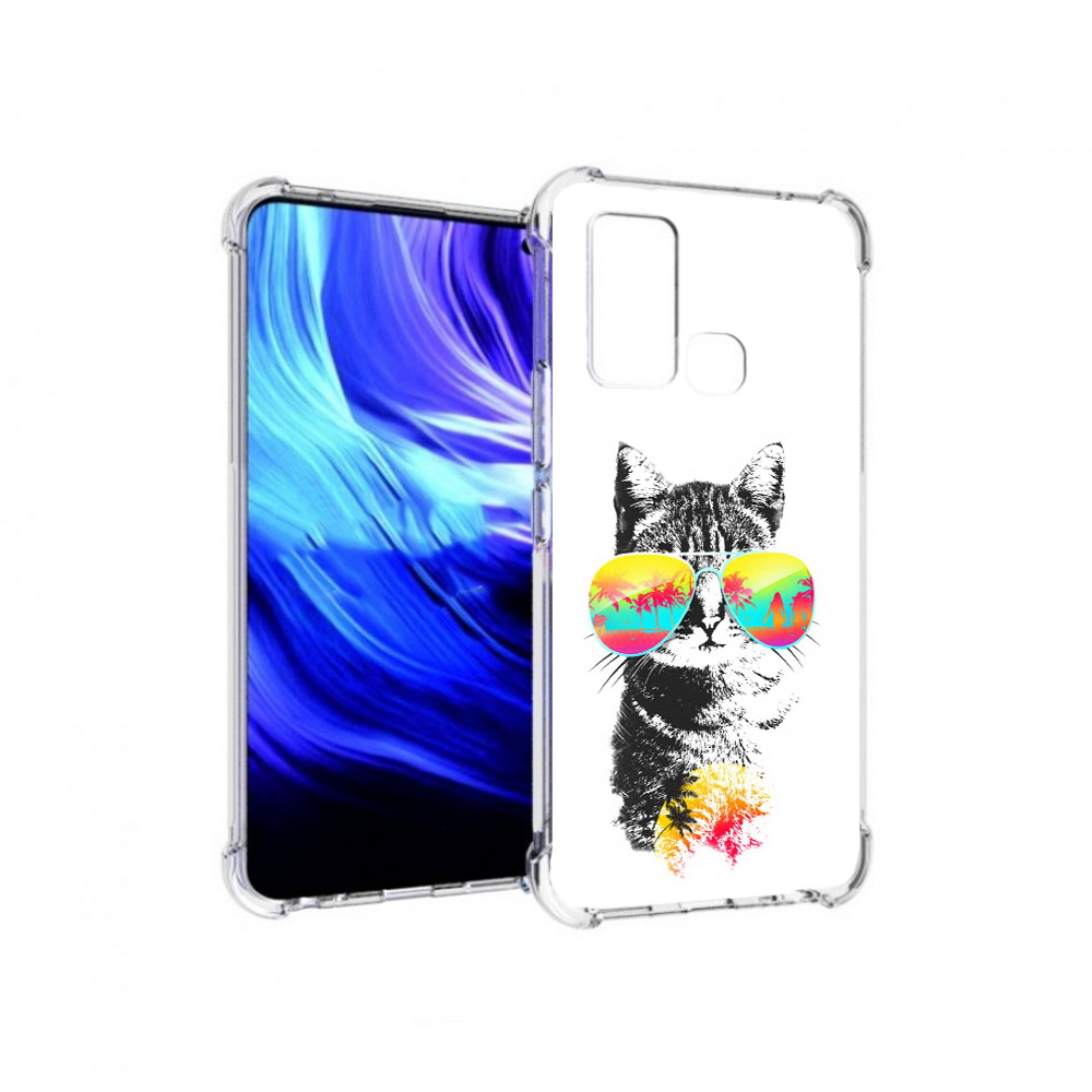 

Чехол MyPads Tocco для Vivo Z6 крутой кот (PT226976.399.425), Прозрачный, Tocco