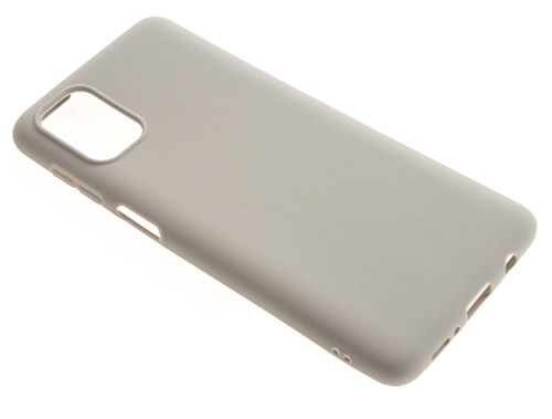 фото Силиконовый чехол tpu case матовый для samsung m51 светло-серый pc