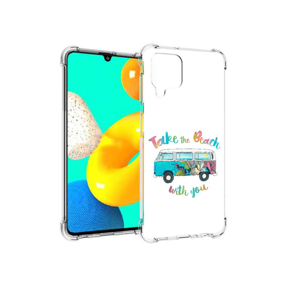 

Чехол MyPads Tocco для Samsung Galaxy M32 Хиппи автобус (PT161818.523.190), Прозрачный, Tocco