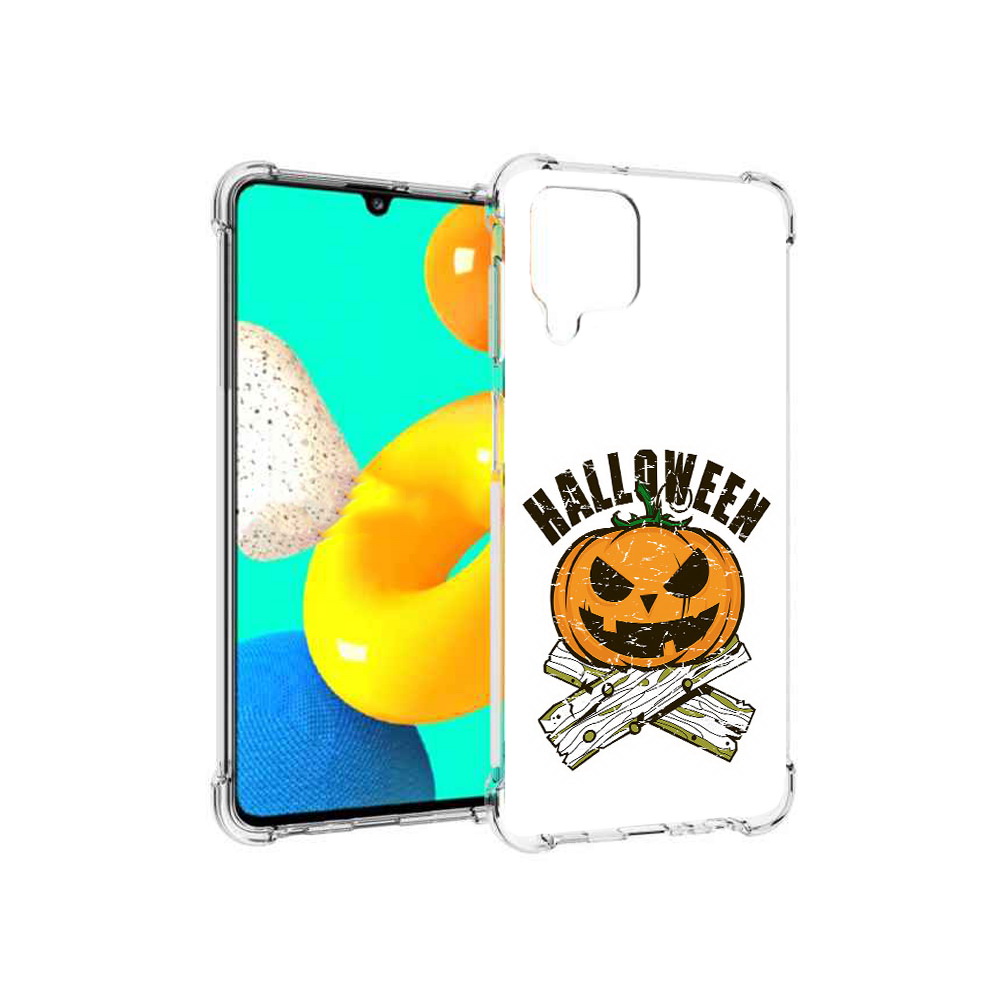 

Чехол MyPads Tocco для Samsung Galaxy M32 Хэллоуин доски тыква (PT161818.523.194), Прозрачный, Tocco