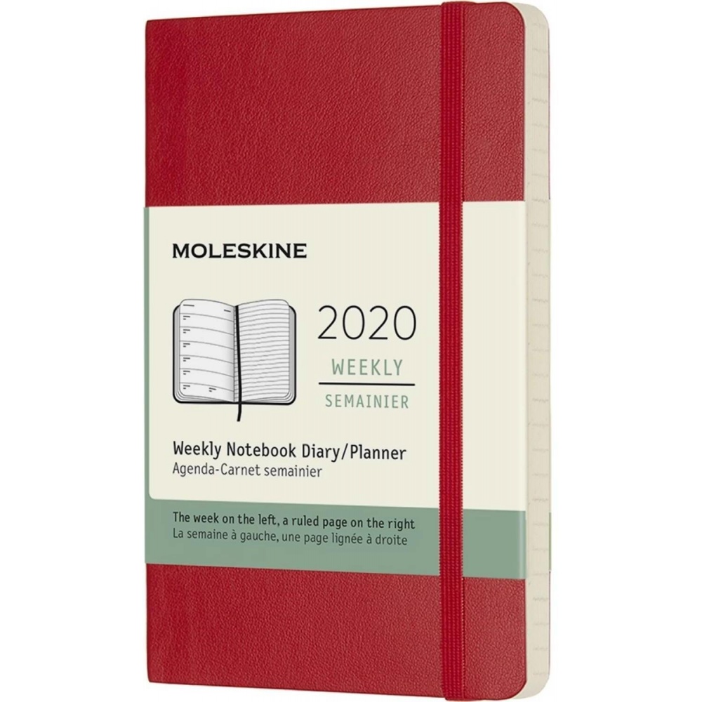 Moleskine DSF212WN2 Еженедельник moleskine classic soft wknt, 144 стр., красный