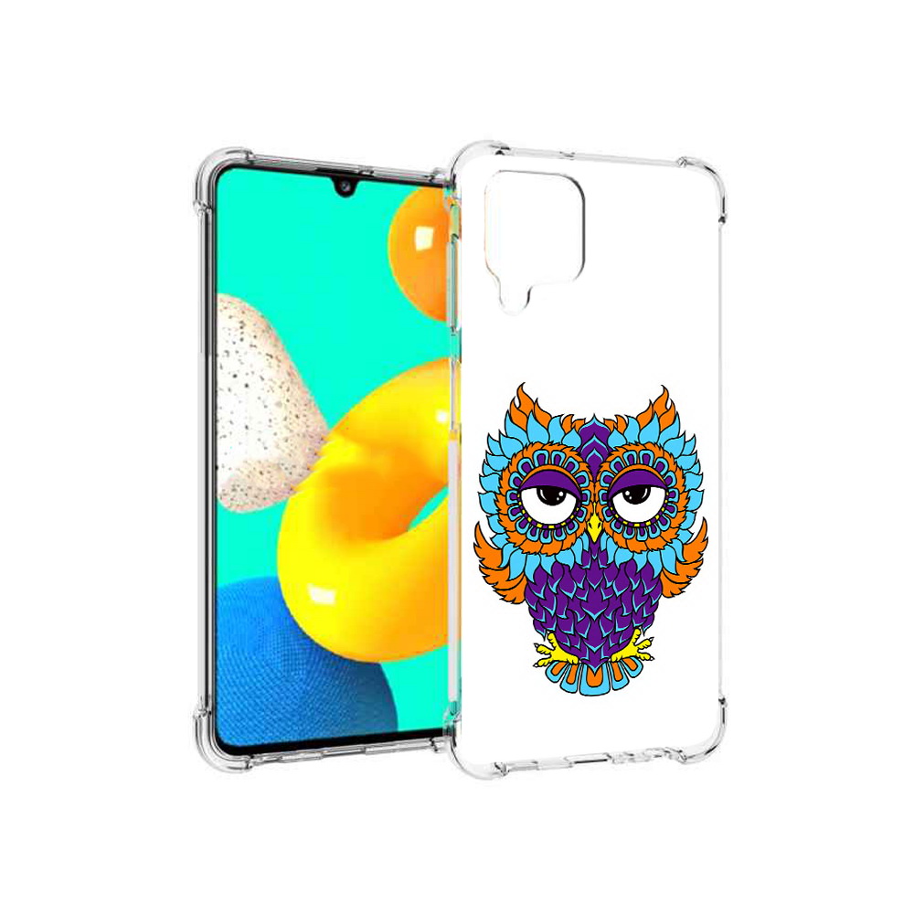 

Чехол MyPads Tocco для Samsung Galaxy M32 Цветная сова (PT161818.523.198), Прозрачный, Tocco