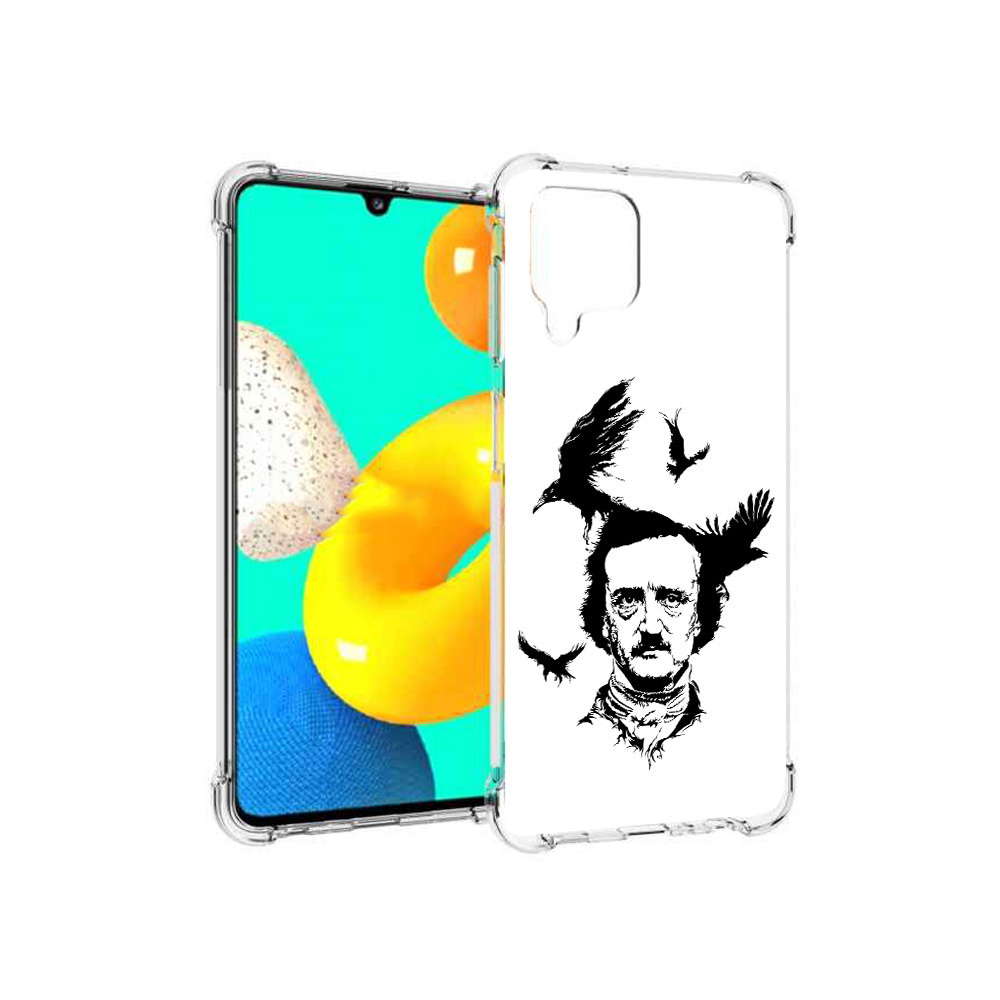 

Чехол MyPads Tocco для Samsung Galaxy M32 Эдгар Аллан черно белый (PT161818.523.204), Прозрачный, Tocco