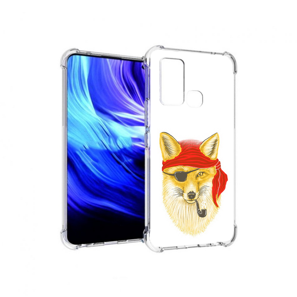 

Чехол MyPads Tocco для Vivo Z6 лиса-пират (PT226976.399.440), Прозрачный, Tocco