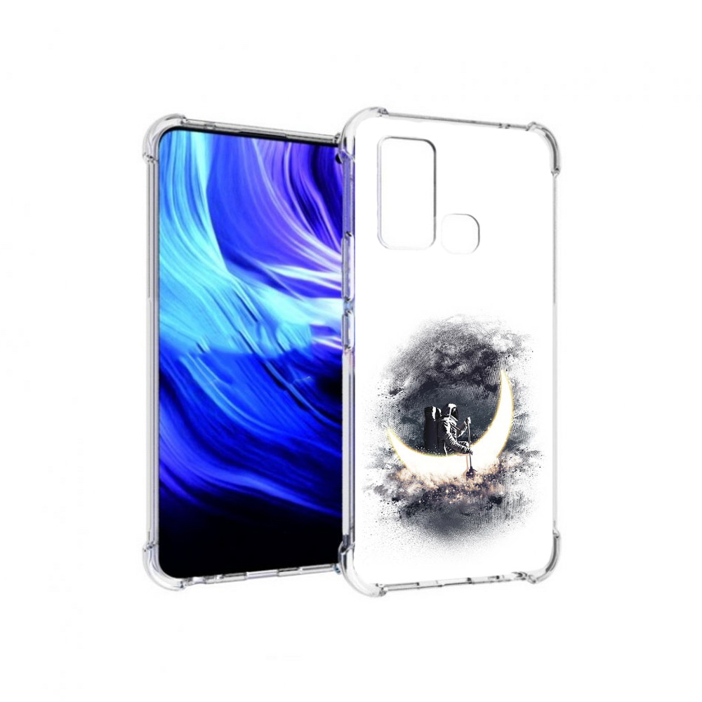 

Чехол MyPads Tocco для Vivo Z6 лунный путешественник (PT226976.399.448), Прозрачный, Tocco