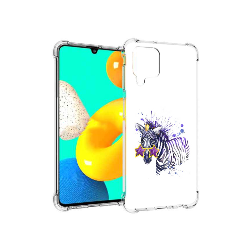

Чехол MyPads Tocco для Samsung Galaxy M32 акварельная зебра (PT161818.523.215), Прозрачный, Tocco