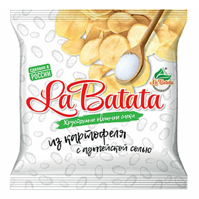 

Снеки картофельные La Batata с адыгейской солью хрустящие 25 г