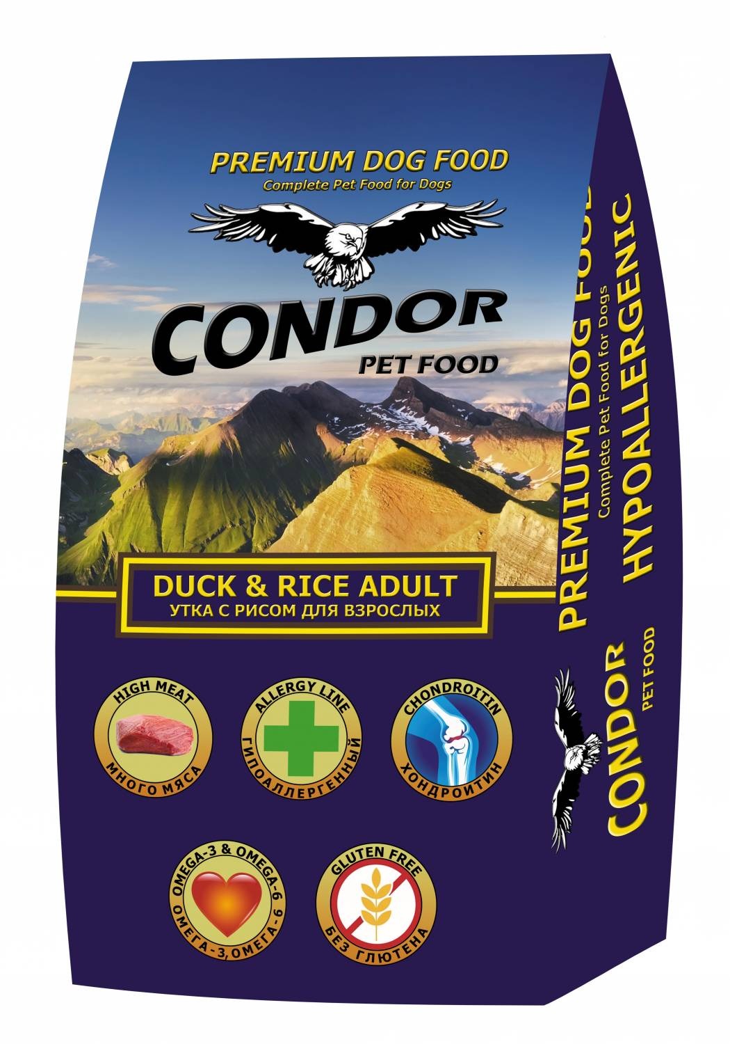 Сухой корм для собак CONDOR Duck & Rice Light, утка с рисом, 10 кг