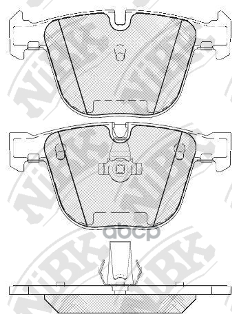 Тормозные колодки NiBK дисковые для BMW X5 3.0 2008-2013, X5 2007-2008, 5 3.0 2009- PN0326