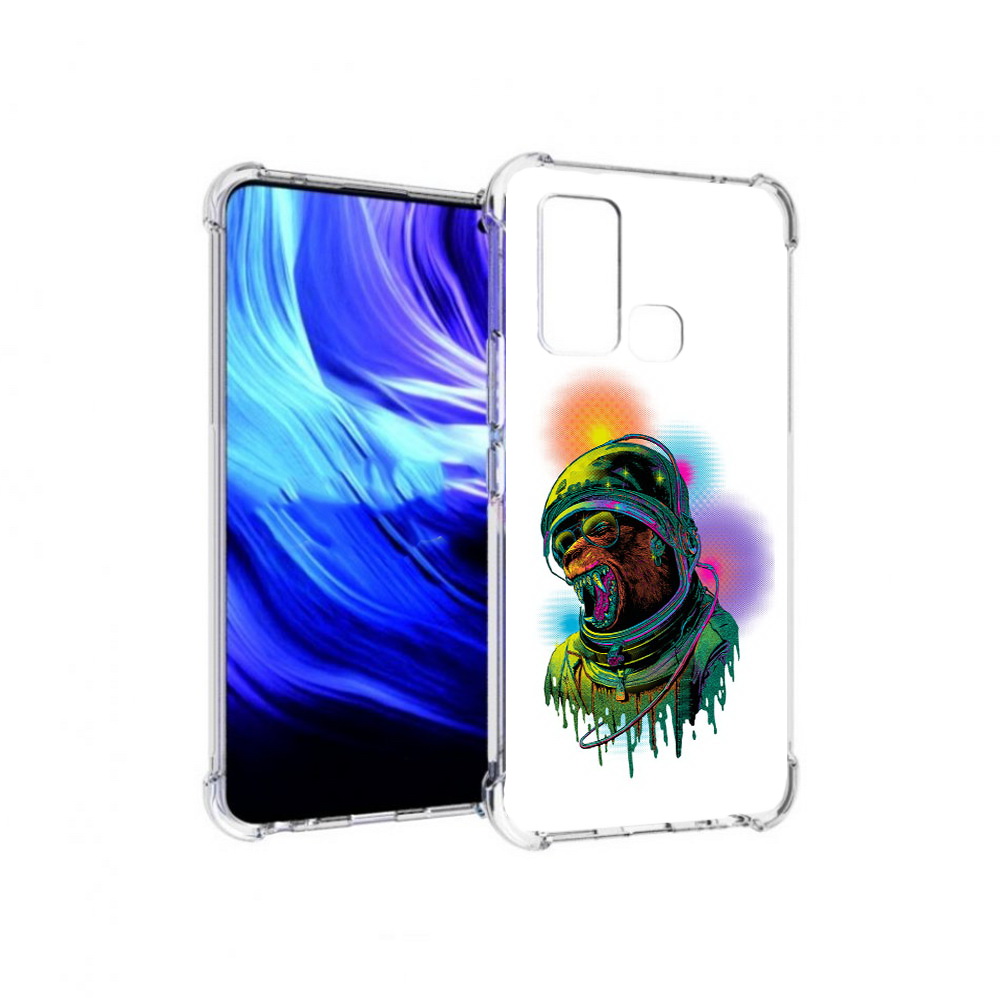 

Чехол MyPads Tocco для Vivo Z6 медведь космонавт (PT226976.399.466), Прозрачный, Tocco