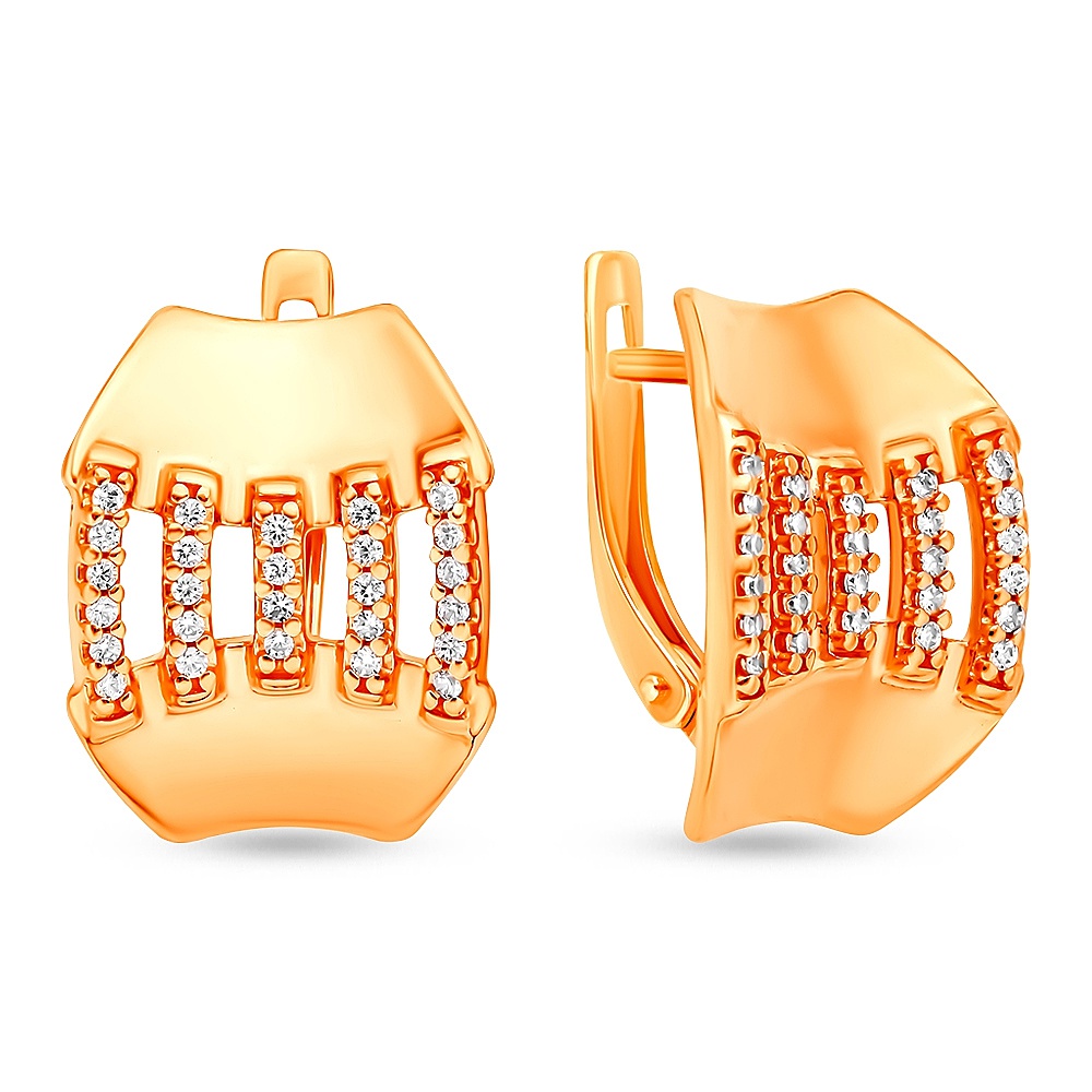 

Серьги из серебра 585Gold 702010221, фианит, 702010221