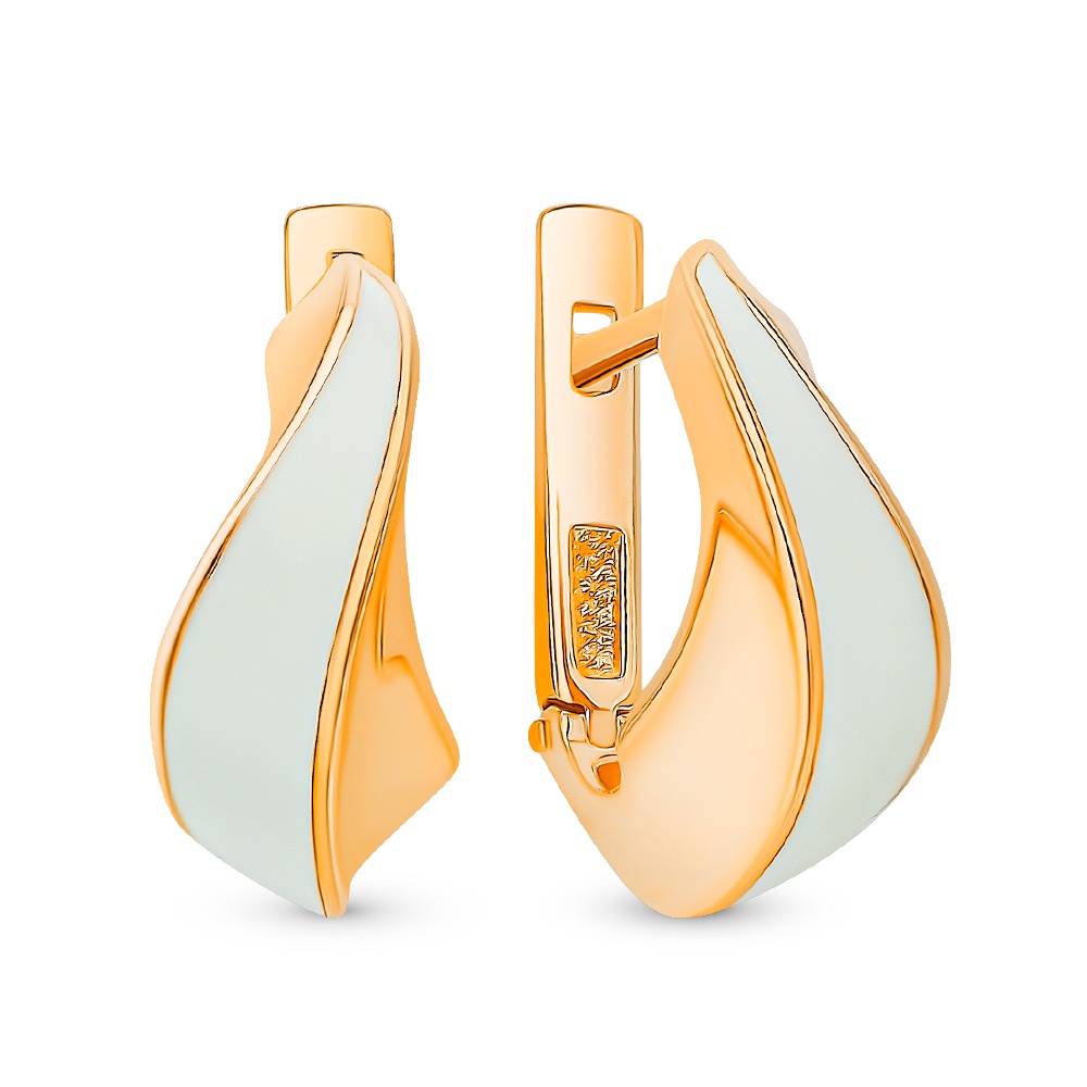 

Серьги из серебра 585Gold 702010229, эмаль, 702010229