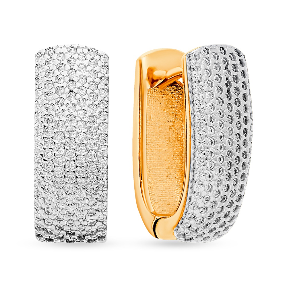 

Серьги из серебра 585Gold 702010232, фианит, 702010232